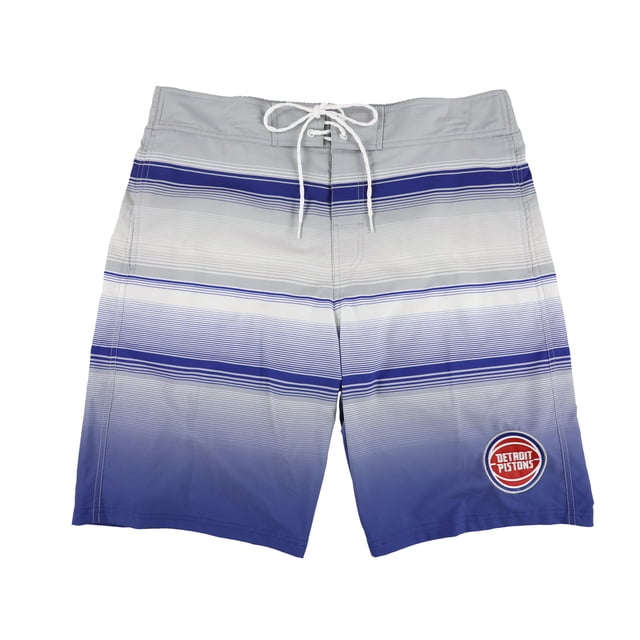 G-III Sports Mens Detriot Pistons Swim Bottom Trunks, dpt, L