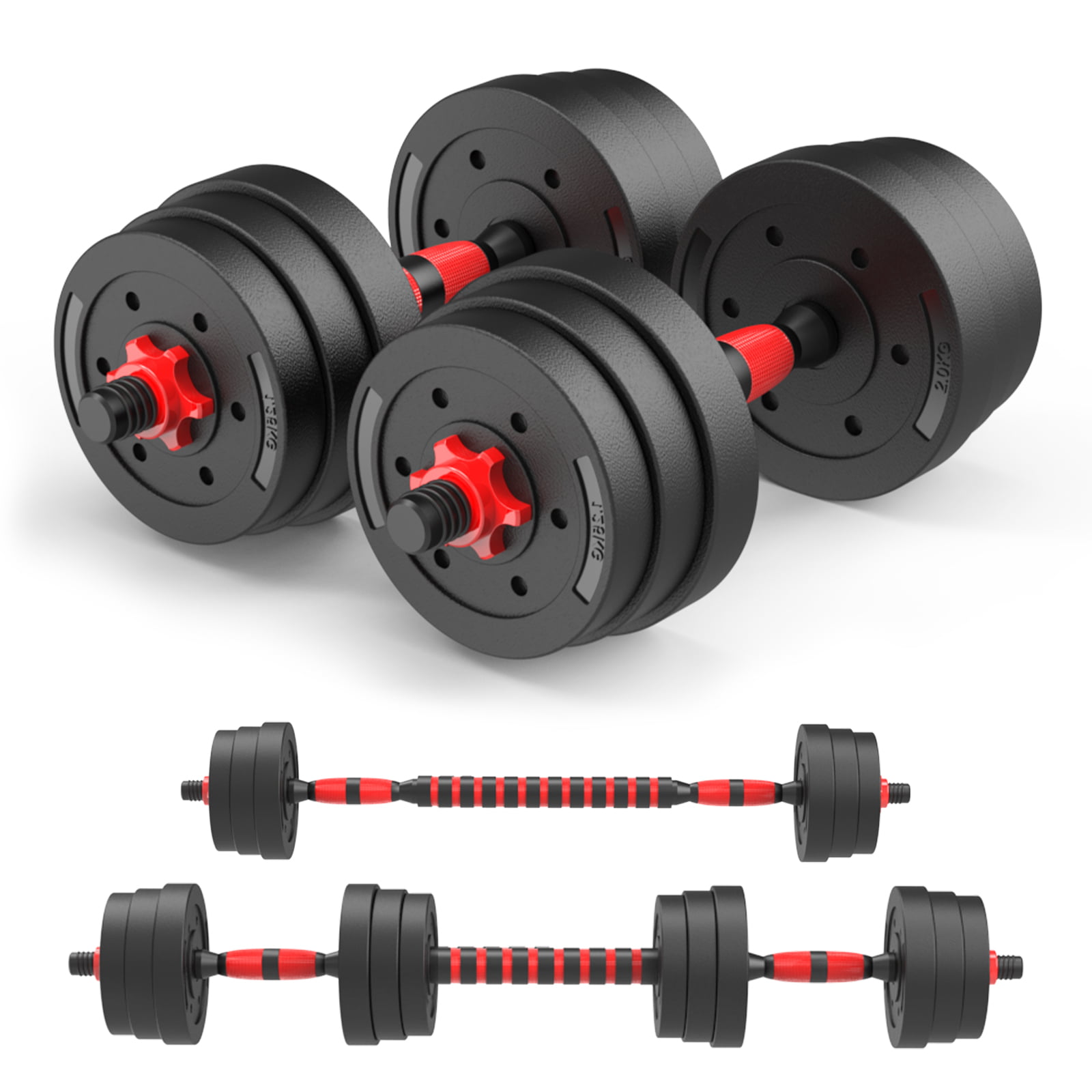 Details about   Professional 66LBS Adjustable Weights Dumbbell Set Home Gym Exercise