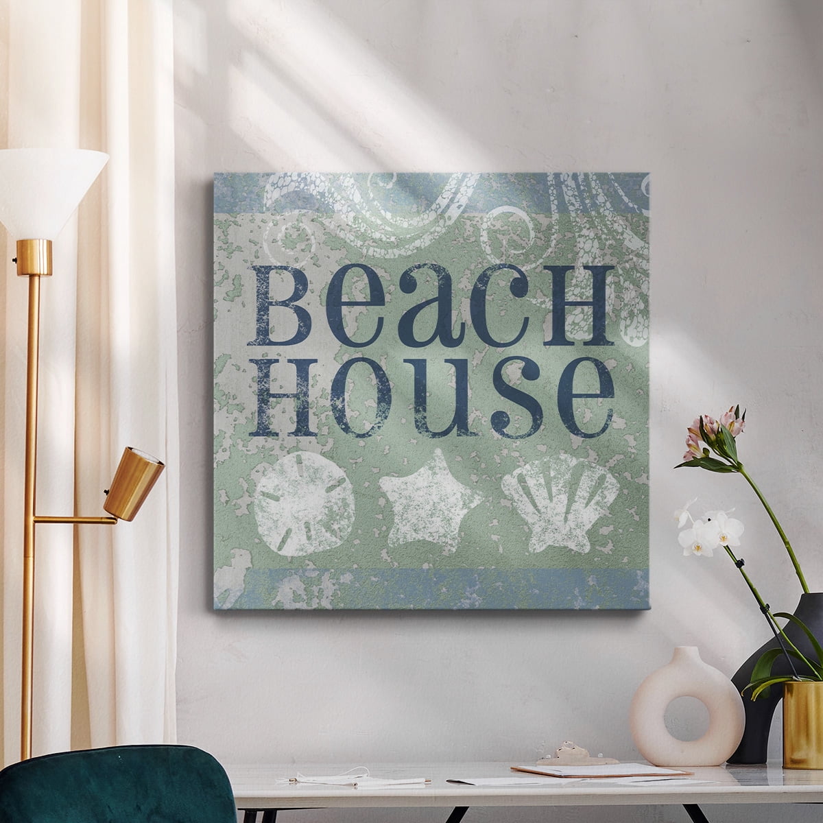 Wexford Home Beach Sign I-Premium Gallery Wrapped Canvas, 16" x 16" - Ready to Hang