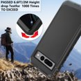 thumbnail image 4 of Asuwish Compatible with Google Pixel 7 Pro 5G Phone Case Hybrid Rugged Shockproof Hard Protective Drop Proof Full Body Heavy Duty Mobile Cell Cover for Pixel7Pro Pixel7 XL Seven 7Pro Women Men Black, 4 of 9