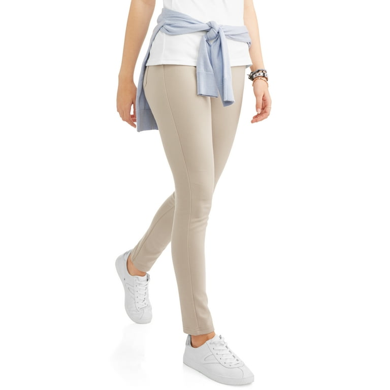 Wonder Nation Juniors Plus School Uniform Stretch Interlock Jegging