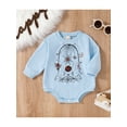 thumbnail image 3 of Bagilaanoe Newborn Baby Girl Boy Oversized Rompers Cartoon Print Long Sleeve Bodysuits 6M 12M 18M 24M Infant Casual One Piece Short Jumpsuit, 3 of 9