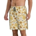 thumbnail image 2 of Salouo Honey Honeycomb Pattern Swim Trunks for Men,Men's Hawaiian Bathing Suit Swimsuits Quick Dry Swimming Board Shorts Beach Shorts with Pockets-3X-Large, 2 of 6