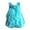 Blue, variant on Utlike Girls Dresses Baby Spring Summer Solid Flower Ruffle Sleeveless Princess Dress Sundress Wedding Attire Sundress Size 3 Months-6 Months