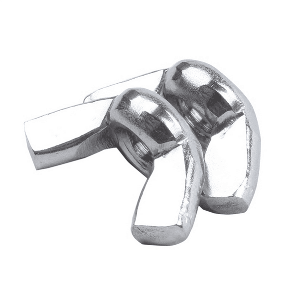 M6 Thread Dia Stainless Steel Wing Nut Butterfly Wing Nuts 60 Pcs