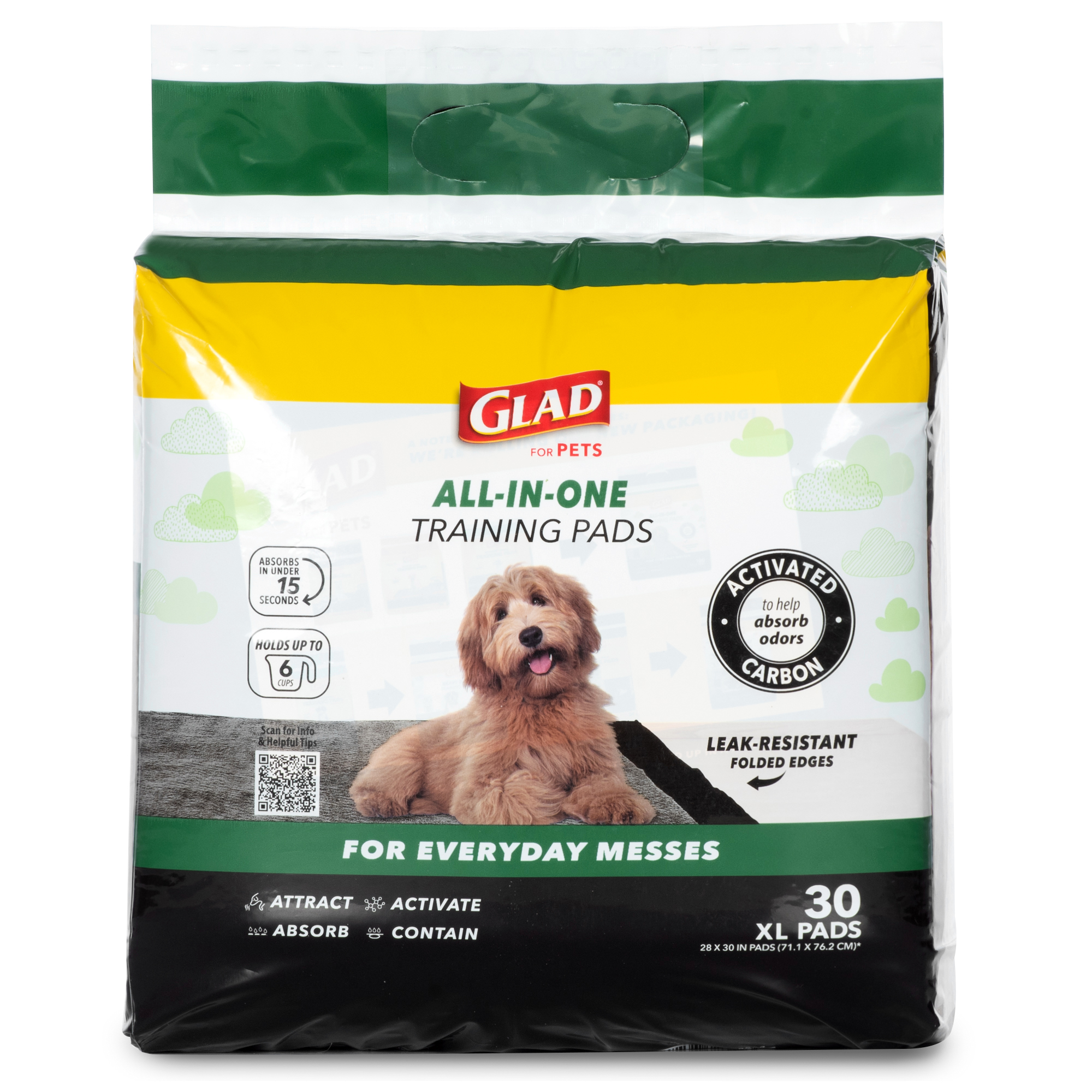 Glad Jumbo Activated Carbon Dog Training Pads, 30 Count photo 8