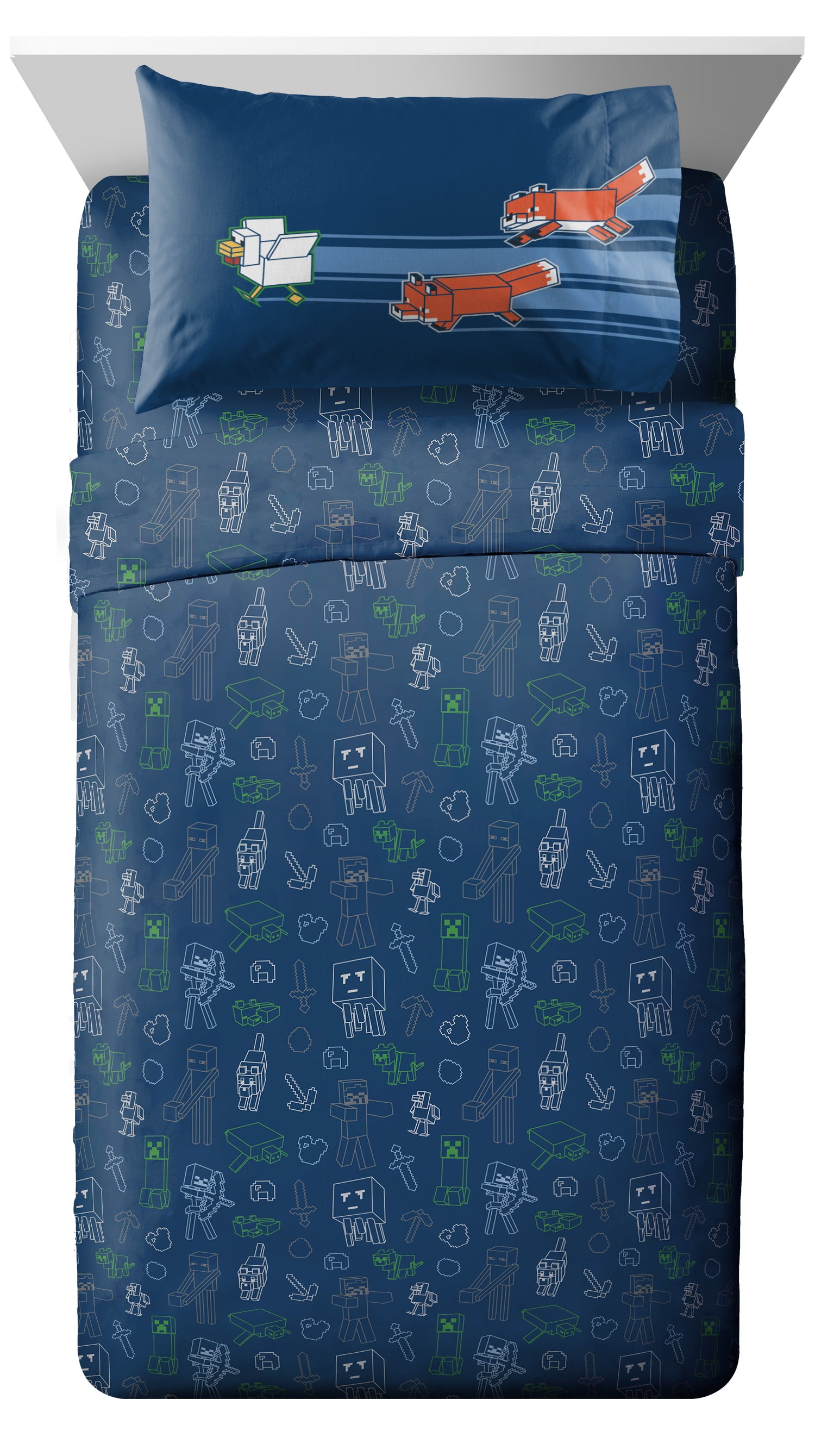 minecraft bed sheets