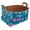 Multicolor 2, variant on Western Print Storage Basket Collapsible Storage Bin, PU Foldable Basket Convenient Box Storage Organizer with Handles for Shelves Office Bedroom Closet Nursery Toys Laundry