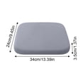 thumbnail image 3 of Ergonomic Memory Foam Seat Cushion, High Resilience Memory Foam Seats Provide Softness and Support for Office Chair, Breathable Cushion for Car Home Dining,13.4x9.4x1.4 Inch, 3 of 7