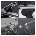 thumbnail image 3 of OMAC Bike Rack Carrier Roof Racks Set fits Subaru Outback 2010-2014 Gray 3 Pcs, 3 of 7