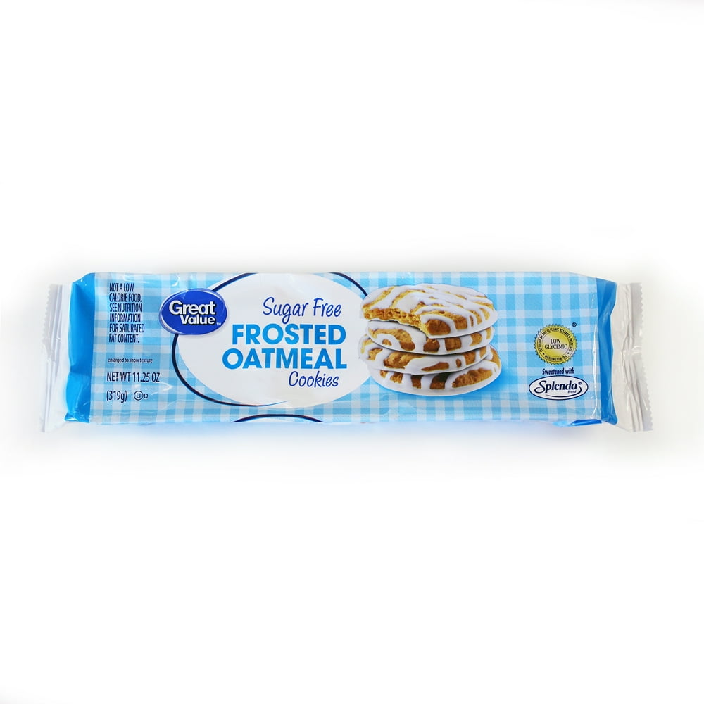 Great Value SugarFree Frosted Oatmeal Cookies, 11.25 Oz.