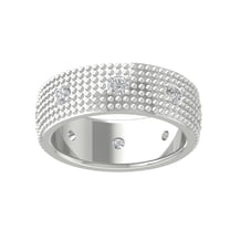 Araiya Sterling Silver Round Diamond Wedding Band Ring (1 cttw, I-J Color, I2-I3 Clarity), Size 5.5