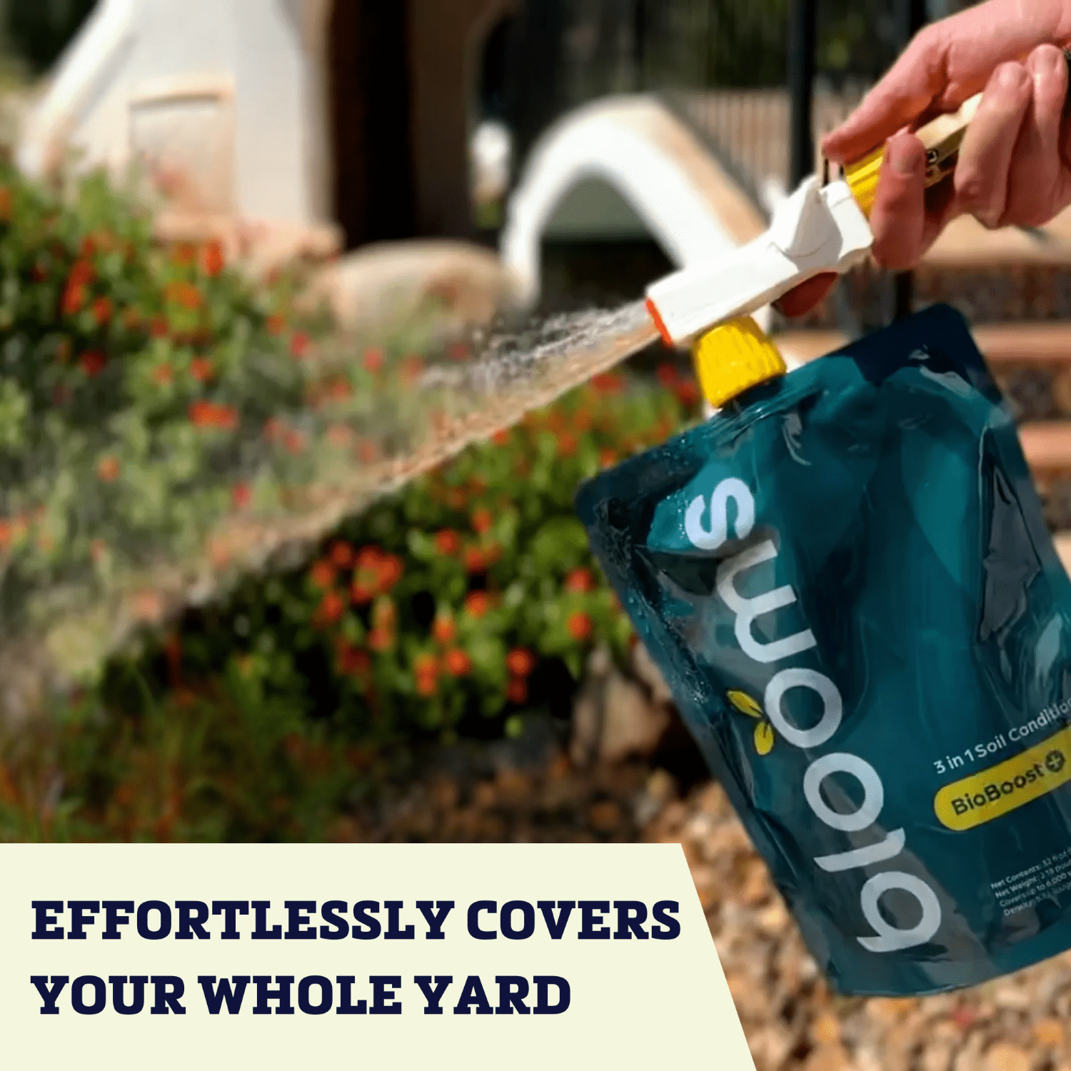 Harris Seeds - Blooms BioBoost+ Concentrated Liquid Lawn Fertilizer Covers Up to 6,000 Sq. Ft.
