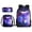 Galaxy Wolf, variant on XYZCANDO Peach Floral Butterfly Print Backpack Set for Student School Book Bag with Lunch Bag and Pencil Case Dirt-Resistant Daypack Rucksack with Adjustable Straps for Outdoor