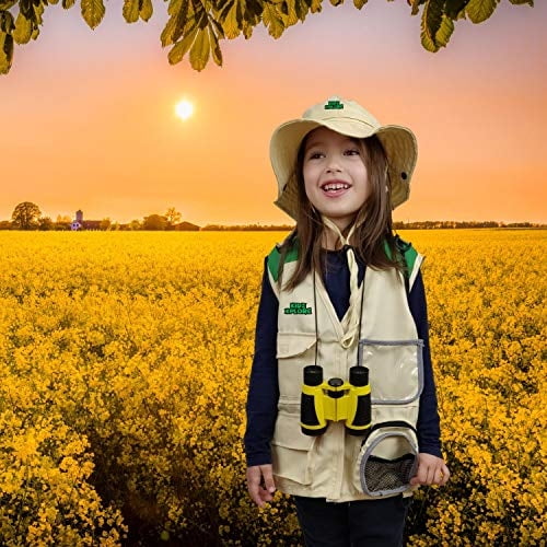 Kidz Xplore Kit de aventura al aire libre para niños pequeños - Conjunto de chaleco y somb Kidz Xplore Kidz Xplore