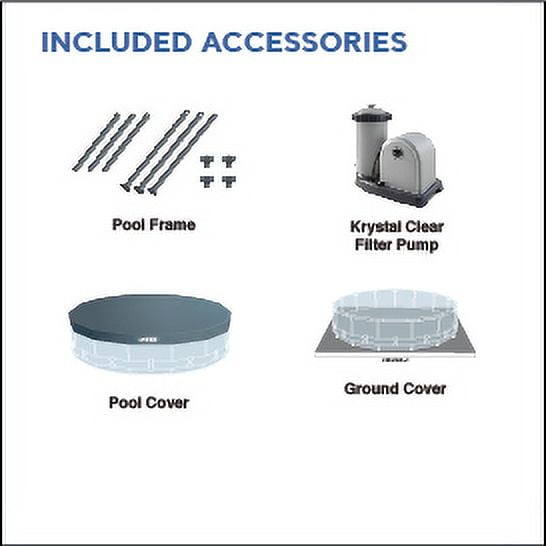 Intex 18ft x 48in prism 2024 frame pool set with filter pump