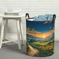 thumbnail image 6 of Fotbe Sunflowers At Sunset Pattern Laundry Basket with Handles, Waterproof Large Laundry Hamper, Wash Bag for Corner Dorm, Rolling Laundry Basket with Handles-, 6 of 6