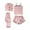 Rose Gold, variant on Diufon 4 Pieces Women's Satin Pajamas Set Camisole & Shorts and Lapel Shirt & Pants Fall Winter Sleepwear Sets