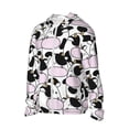 thumbnail image 2 of Daiia Cute Animal with Cow UPF 50+ Sun Protection Hoodie Jacket Lightweight Long Sleeve Sun Shirt for Women Men with Pocket Hiking Outdoor-Large, 2 of 9