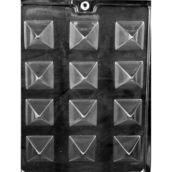 Grandmama's Goodies AO129 Small Pyramid Chocolate Candy Soap Mold with Exclusive Molding Instructions