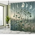 thumbnail image 3 of Ambesonne Sage Green Shower Curtain, Dreamy Space Wilderness, 69"Wx75"L, Blue Grey Teal, 3 of 4