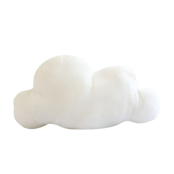 LAMIRO Lovely Cloud Pillow Clouds Shaped Throw Pillows,Soft Velvet Plush Waist Rest Cushion Bedrest Reading Pillows Chair Back Sofa Cushion Bedroom Office Car