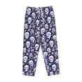 thumbnail image 4 of Daiia Skull flower crystal Women's Sleep Pant with Pockets and Drawstring,Pajama Pants-Medium, 4 of 9