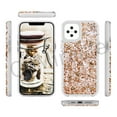 thumbnail image 2 of iPhone 12 mini Case Real Sliver Shells Handmade Resin Sturdy Case Sparkly Sequin phone Case Shockproof Clear Cover Natural Bling Shell, 2 of 8