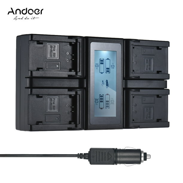 Andoer NPFZ100 4Channel LCD Camera Battery for Sony A7III A9 A7RIII