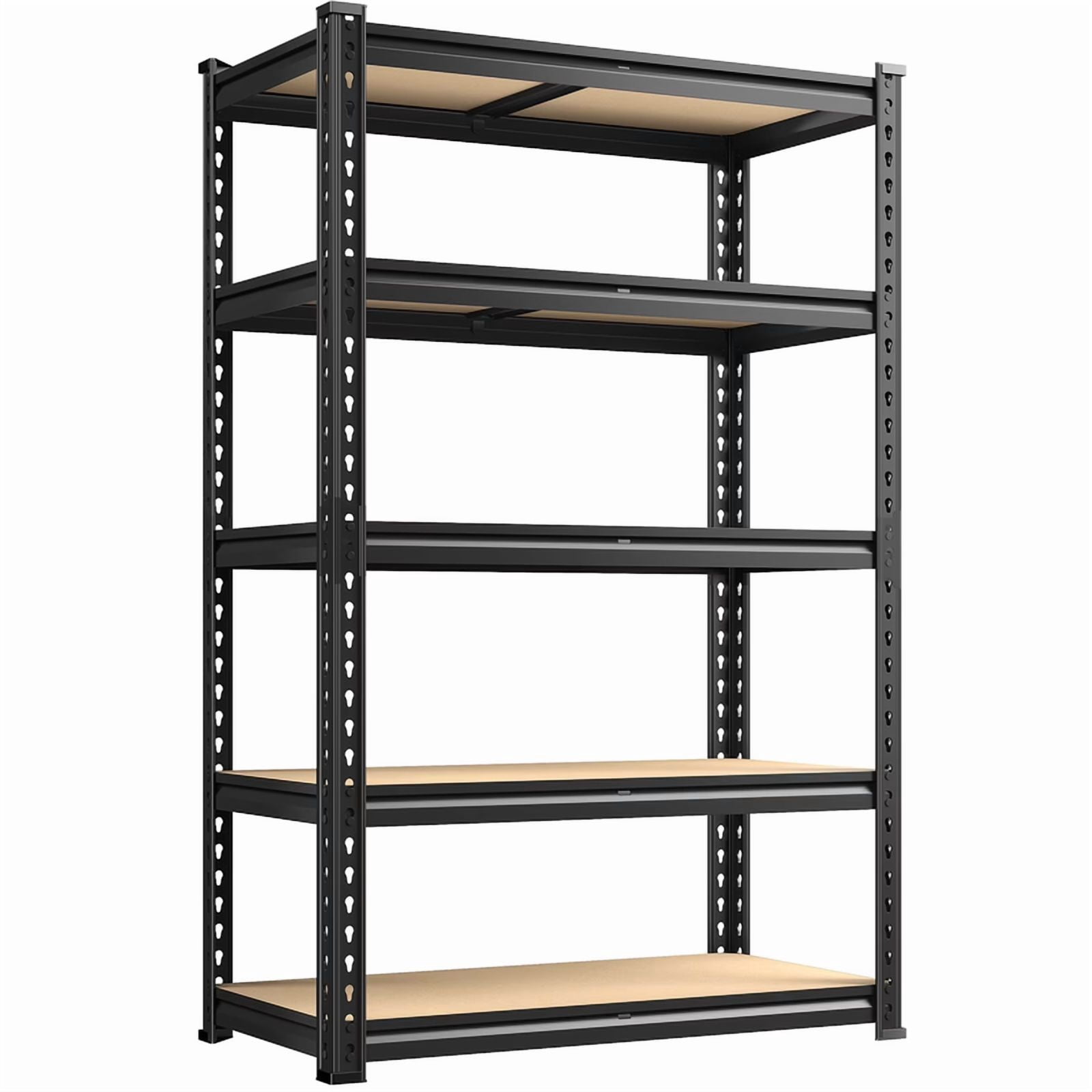 Heavy Duty Garage Shelving Unit, 5-Tier Adjustable Shelves Metal Storage Rack, Utility Shelves Metal Shelf Storage Shelf for Garage