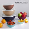 thumbnail image 4 of ZMLEVE Cook with Color Plastic Nesting Mixing Bowls Set with 12 Piece (6 Prep Bowls and 6 Lids), 4 of 7