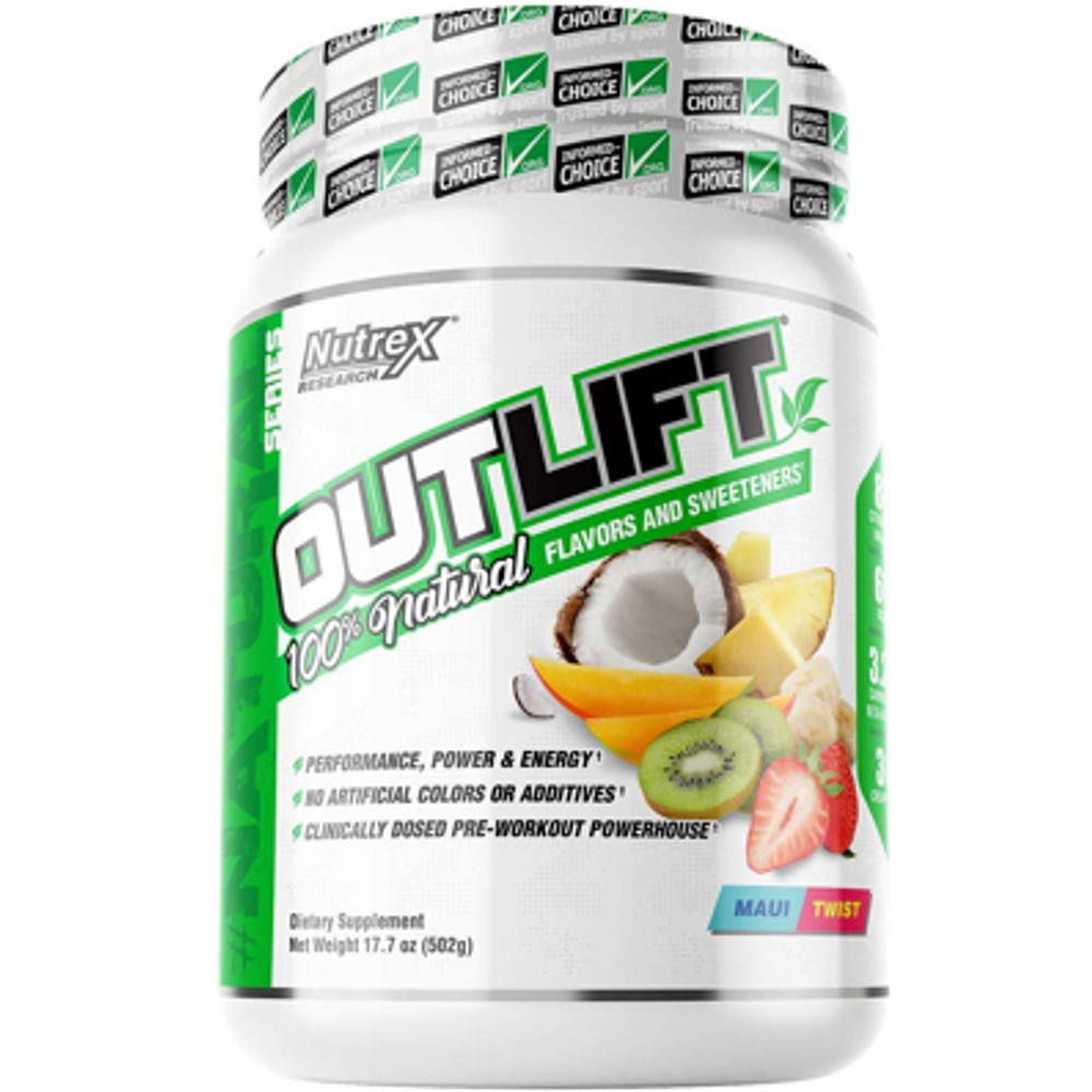 Nutrex Outlift Natural Pre Workout, Maui Twist, 20
