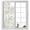 Turquoise, variant on Blue Green Eucalyptus Window Privacy Film, Spring Botanical Leaves Weeping Static Cling UV Sun Blocking Heat Control Window Tint Day and Night, Non-Adhesive One Way Privacy Cover 19.6''x39.3''
