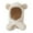 White, variant on Winter Cartoon Bear Ears Hat Velvet Thickened Integrated Hat Hat Men Leather