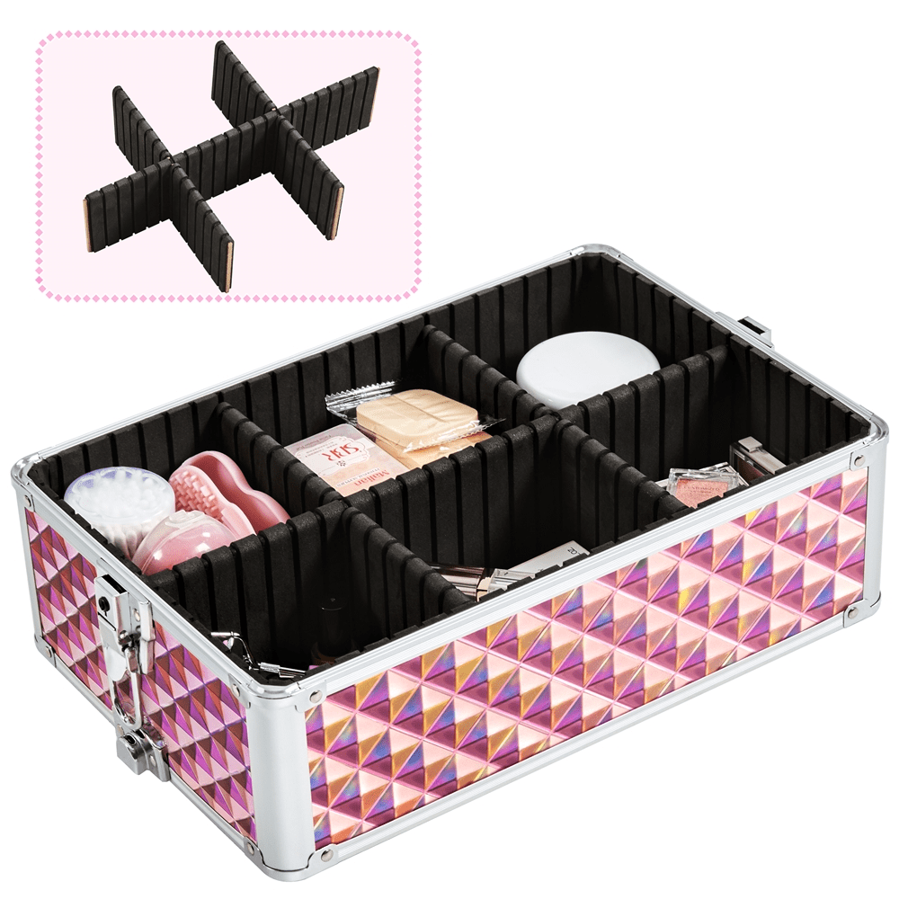 Renwick 3-in-1 Rolling Makeup Train Case, Pink