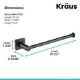 thumbnail image 2 of Kraus Bathroom 2.81" Towel Bars, Black, 2 of 7
