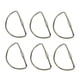 thumbnail image 2 of 6x Llavero con Bloqueo de Tornillo, Mosquetón con Tornillo, Hebilla Colgante Portátil, Anillos en D de Acero Suave, Mosquetón de Bloqueo Pequeño, Clip , Plata, 2 of 8