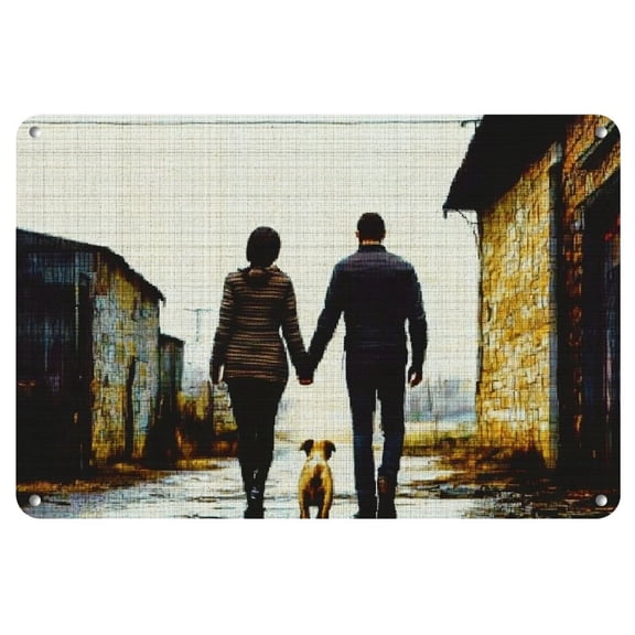 Dayz Game Themed Iron Wall Art - Vintage Metal Sign with Artistic Drawing, Weather-Resistant Decorative Poster for Living Room, Bedroom, Hallway - Pre-Drilled, Easy to Hang