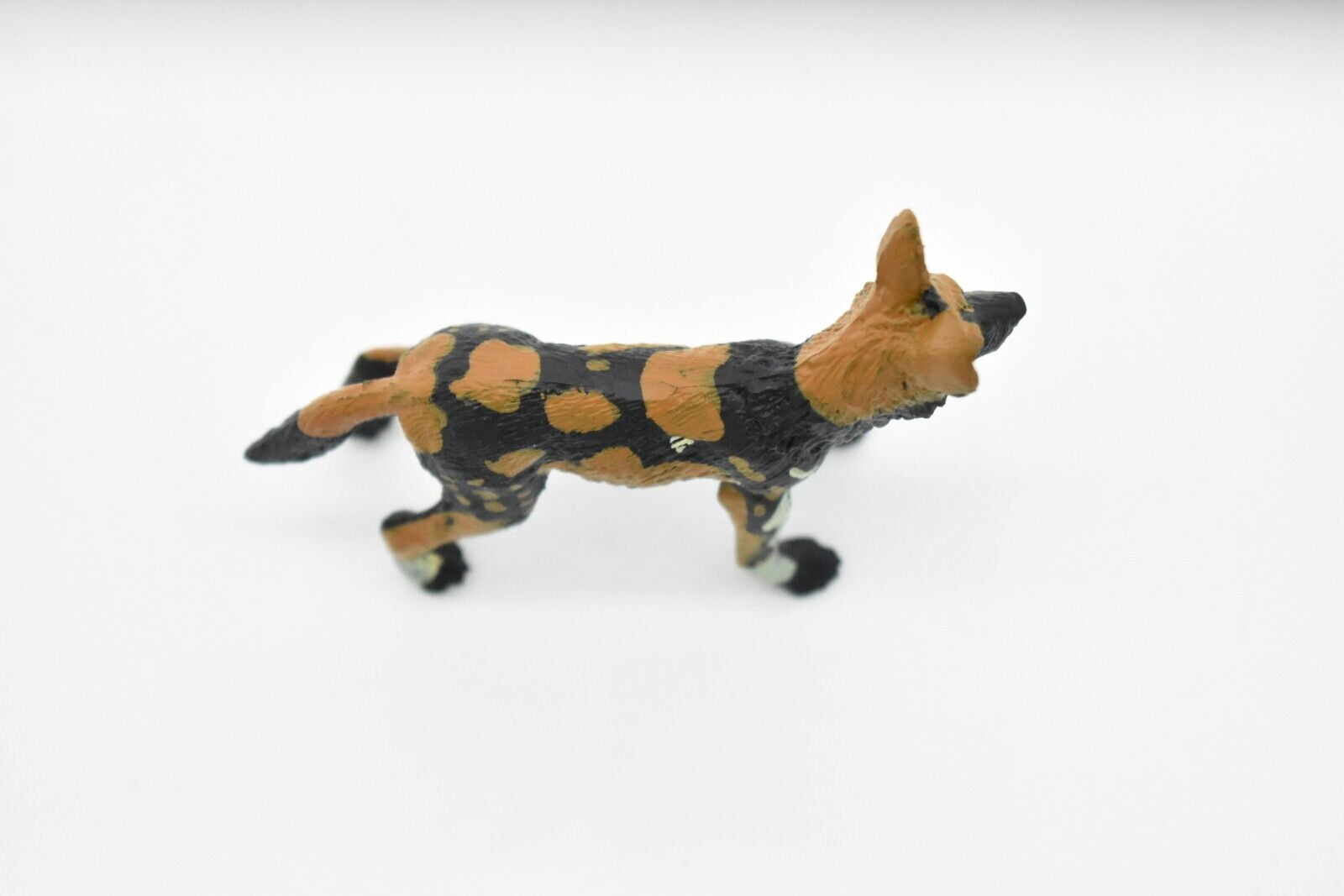 African Wild Dog Toy, Painted Dog, Very Realistic Rubber Figure