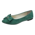 thumbnail image 2 of DYTTDG Women's Vintage Knit Flats | Bowknot Detail On Shallow Toe Casual Shoes for Daily Wear, Walking & Vocation, 2 of 6