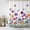 Purple Yellow, variant on Shower Curtain Watercolor Flowers Butterfly Shower Curtains for Bathroom Decor, Waterproof Polyester Shower Curtain Set with Hooks, Small Stall Size 36" x 72" Spring Wildflower Linen