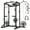 Power Cage - Black, variant on Mikolo Power Rack Cage with LAT Pulldown System,1200LBS Capacity Steel Workout Rack, Multi-Functional Squat Rack with 13-Level Adjustable Height and J-Hooks, Dip Bars, T-Bar, Gym Equipment (Upgraded)