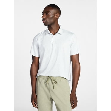 George Men's & Big Men's Relaxed Fit Short Sleeve Stretch Polo Shirt, Sizes S-5XL