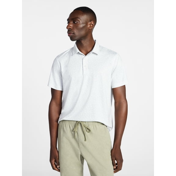 George Men's and Big Men's Short Sleeve Polo Shirt with Stretch, Sizes S-5XL