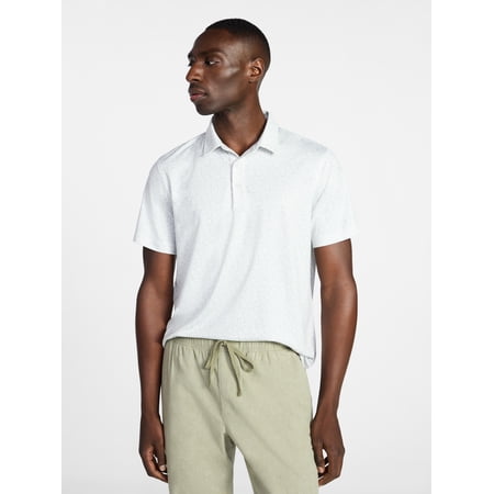 George Men's & Big Men's Relaxed Fit Short Sleeve Stretch Polo Shirt, Sizes S-5XL