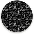 thumbnail image 3 of FREEAMG Coffee Texture Black Coasters for Drinks Set of 4, Absorbent Ceramic Drink Coaster with Cork Base for Wooden Coffee Table, Cool Housewarming Gift for Home Decor, 3 of 6