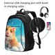 thumbnail image 2 of Easygdp Cloud Cute Hamster Mochila para Laptop de Viaje con Puerto USB, Mochila para Laptop con Puerto de Carga USB para Mujeres y Hombres, 2 of 7