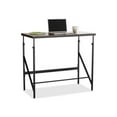thumbnail image 4 of Safco Standing Height Adjustable Desk, Walnut/Black Office Desk, Gaming Station, Craft Table, 4 of 8