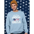 thumbnail image 2 of 4Th July All American Uncle Sweatshirt Men -Image by Shutterstock, Male x-Large, 2 of 4