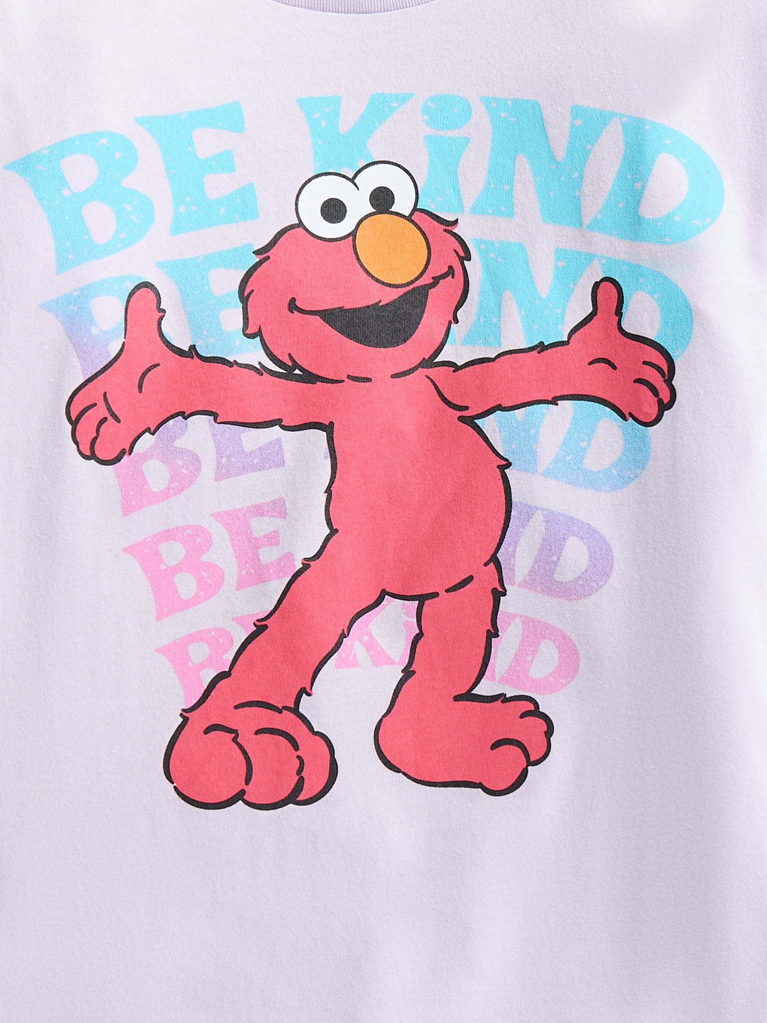 Sesame Street Girls' Elmo Graphic Tee with Short Sleeves, Sizes 4-16